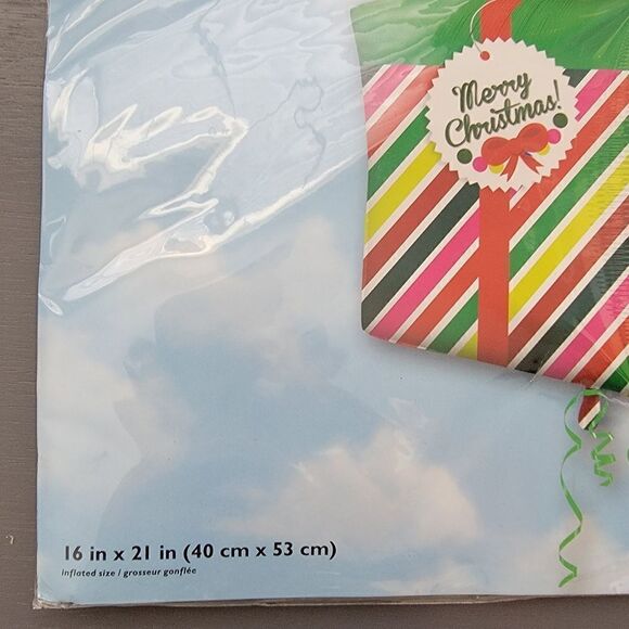 Ultra Shape Christmas Present Foil Balloon. - Picture 2 of 4